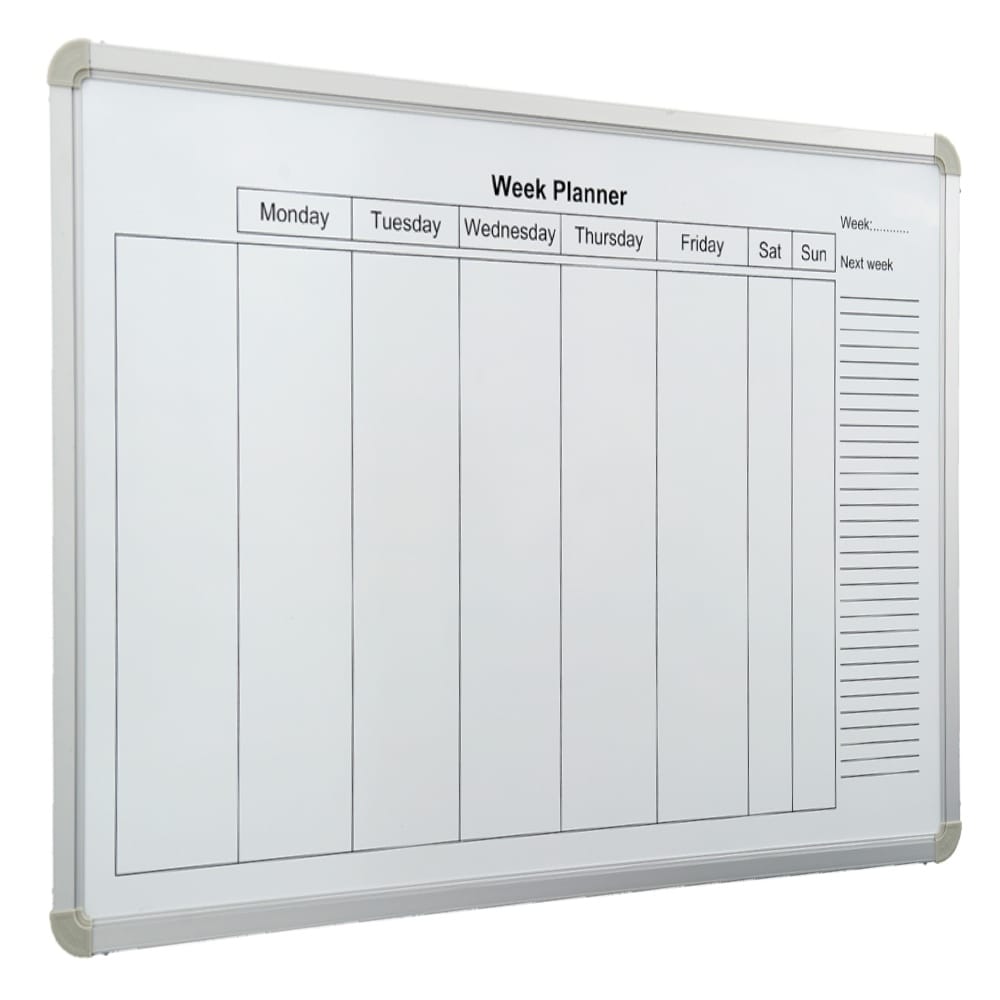 alarm Trouwens Nog steeds Weekly Planner Whiteboard (900 x 600) - Notice Boards Online - Buy Outdoor  Notice Boards And Indoor Notice Boards