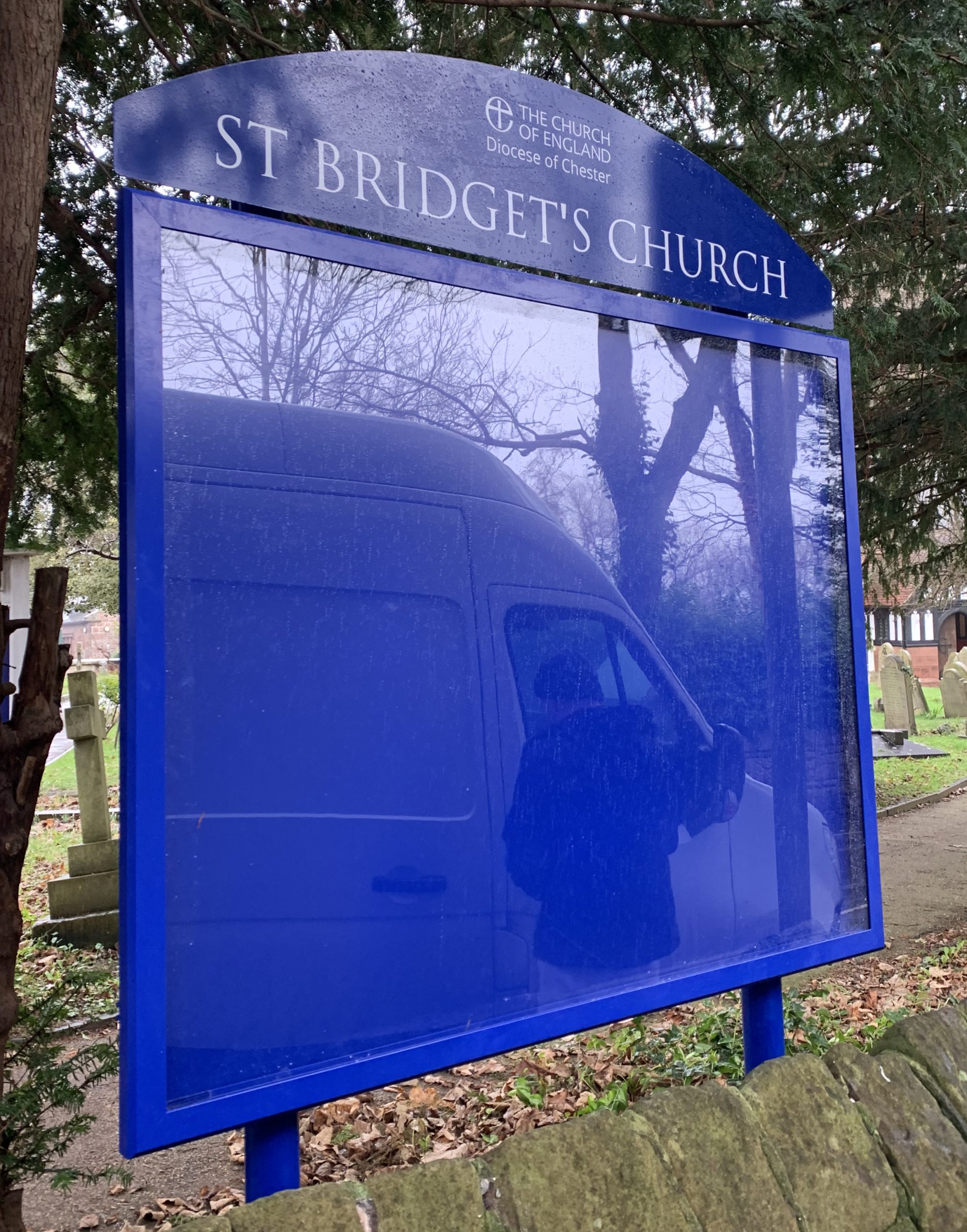 St Bridgets Churh Notice Board Scaled